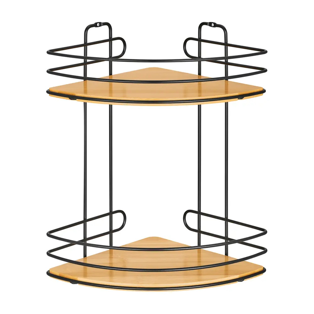 Полка угловая 21.8х21.8х32.8 см, цвет черный Santreyd Без серии STLM-2012177