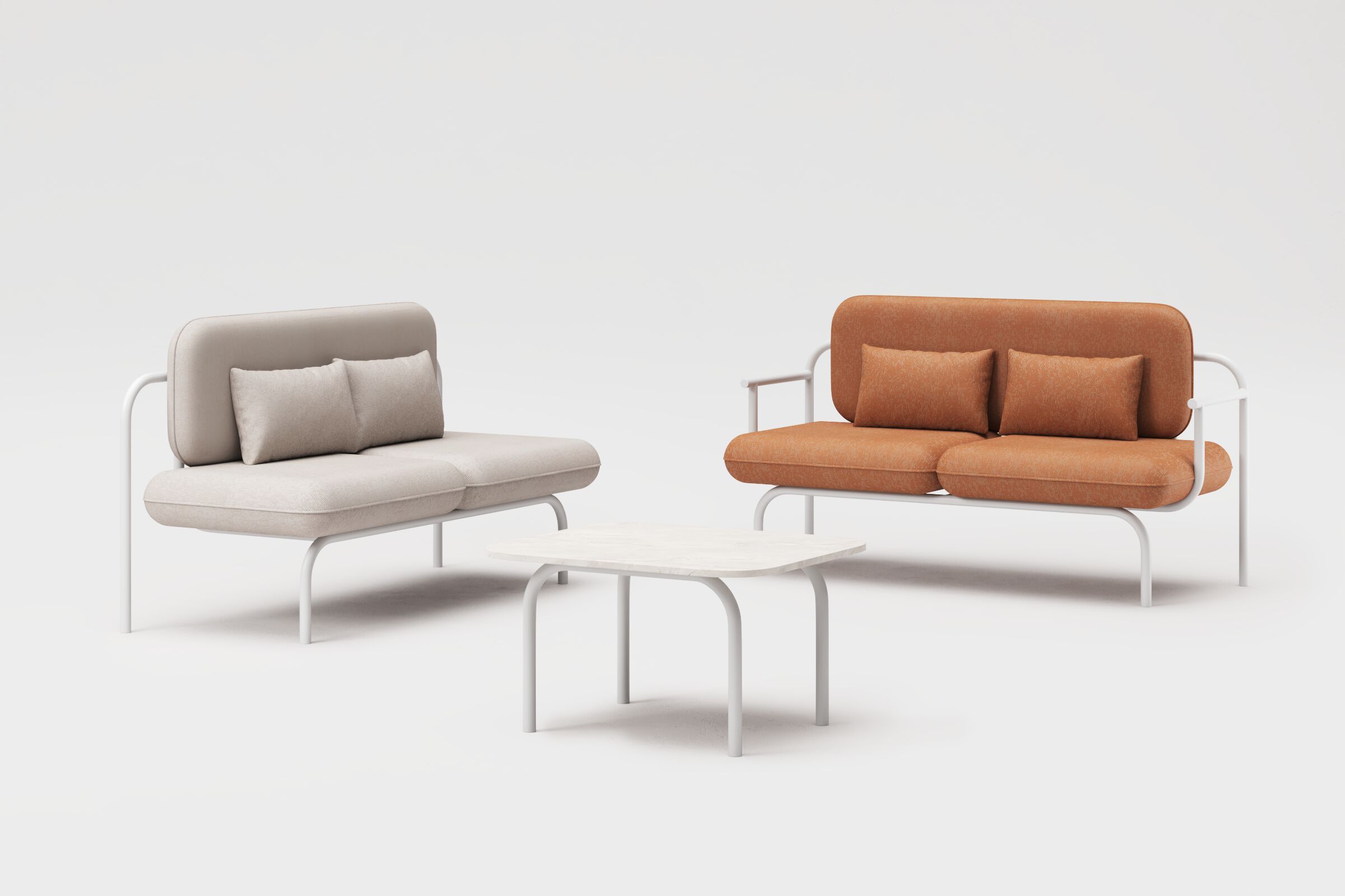 2-местный тканевый садовый диван Joyf Havn ARCH-00095930 - Вид №2