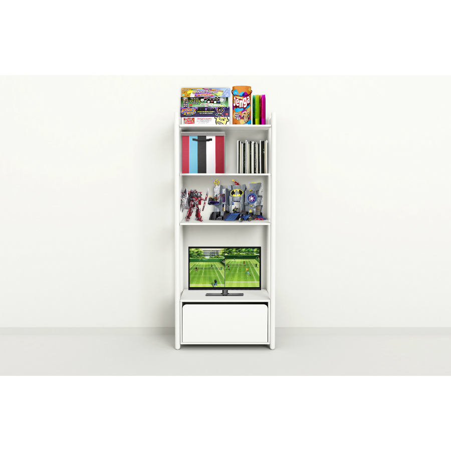 Гарнитур Maxi В, 1 полка и 1 комод, белый Flexa 812630440 - Вид №2