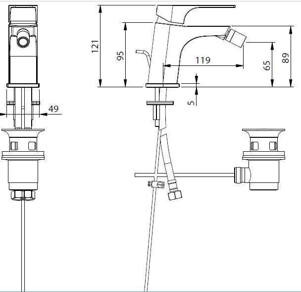 MAR00300 Смеситель M&Z Marina Santreyd - Вид №1