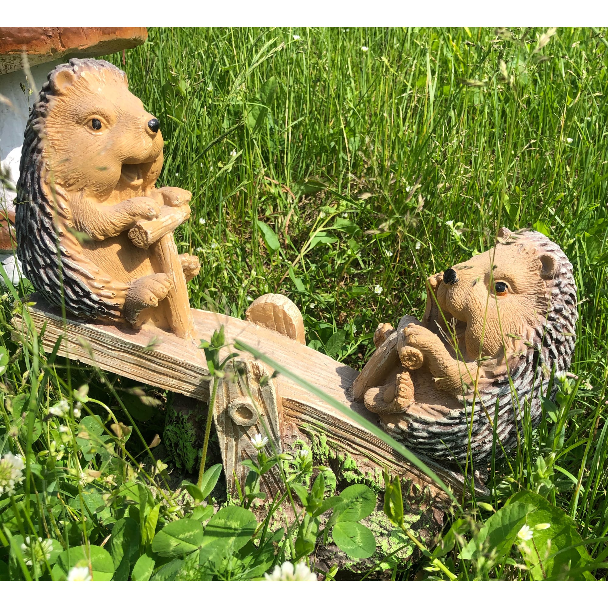 82199710 Фигура садовая «Ёжики на качелях» высота 28 см Santreyd  - Вид №5