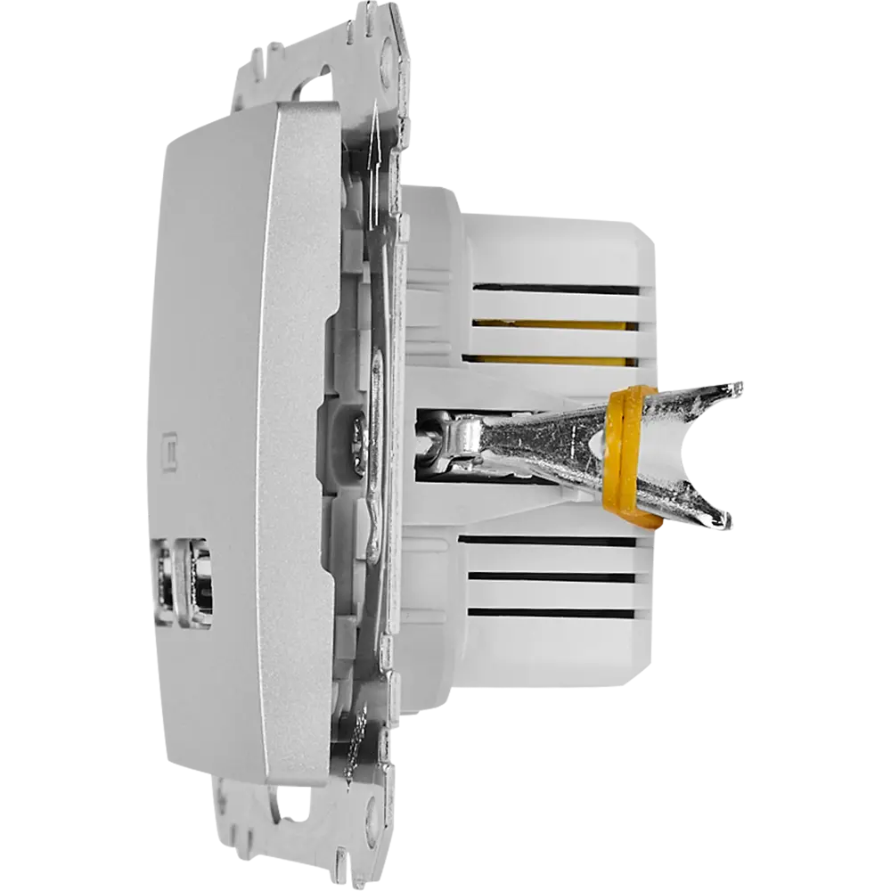 Розетка USB встраиваемая Systeme Electric Sedna, цвет алюминий STLM-2094467 - Вид №4