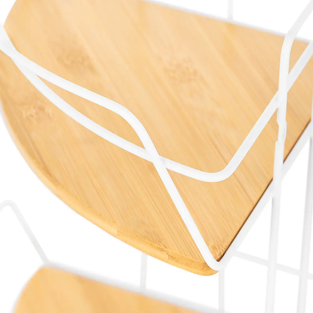 Полка угловая Модулус 22х22х37.4 см, цвет белый Santreyd Модулус Бамбук STLM-2042904 - Вид №4