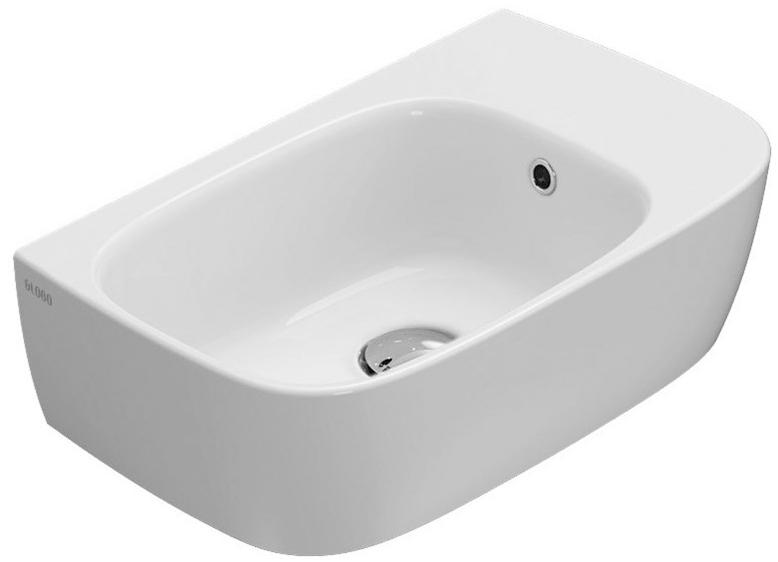 Ge046/47/60/61/70 bi Подвесная раковина настенная овальная Ceramica Globo Genesis белая - Вид №3