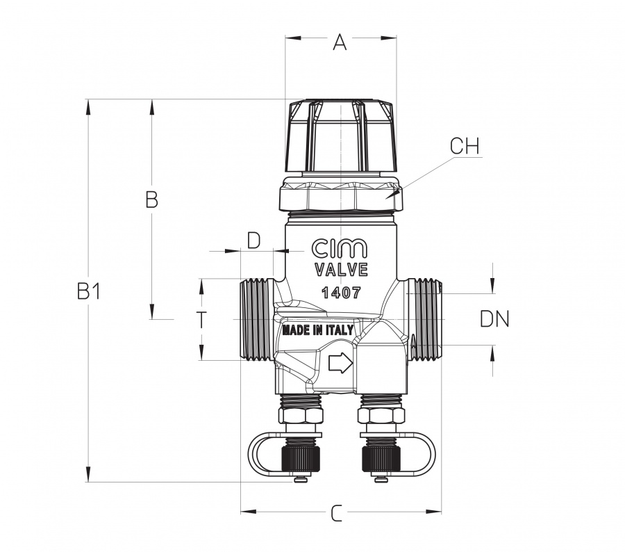 CIMBERIO CIM 717HF 1 Клапан балансировочный автоматический CIM 717  - Вид №1