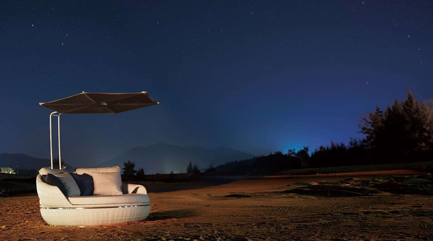 Круглая Садовая кровать из ротанга VINEKO Space ARCH-00064014 - Вид №4