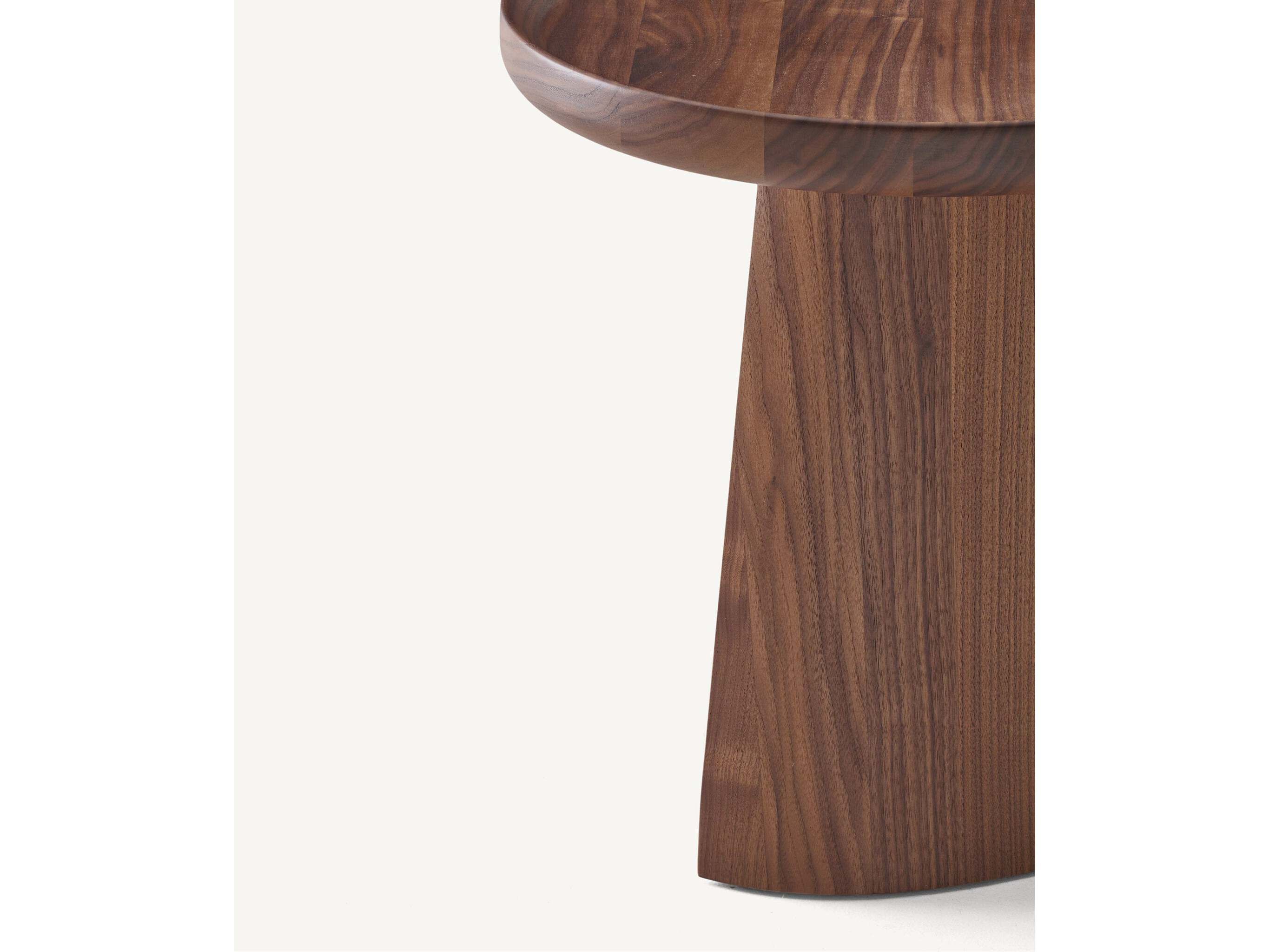 Круглый журнальный столик из массива дерева BassamFellows Bi-Ped ARCH-00149636 - Вид №4