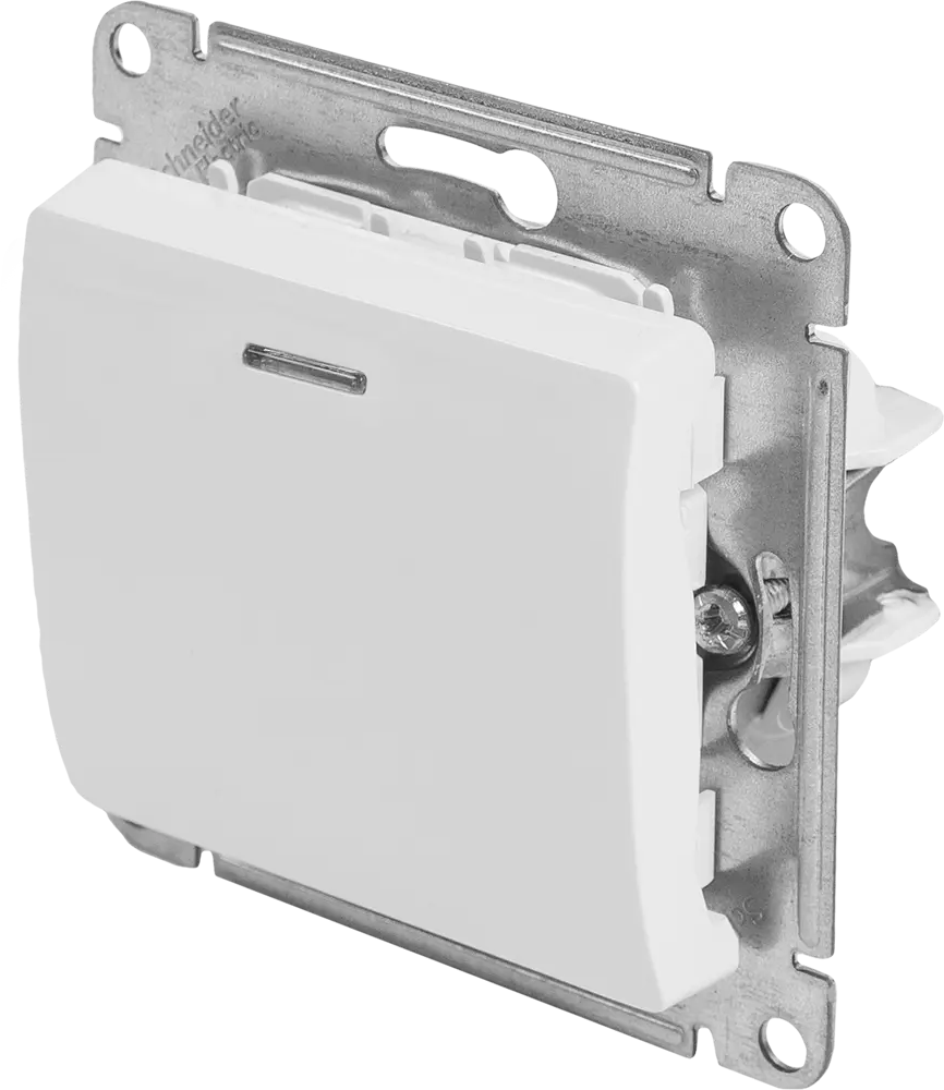 Переключатель Schneider Electric Glossa с подсветкой для элегантного управления светом 84730742