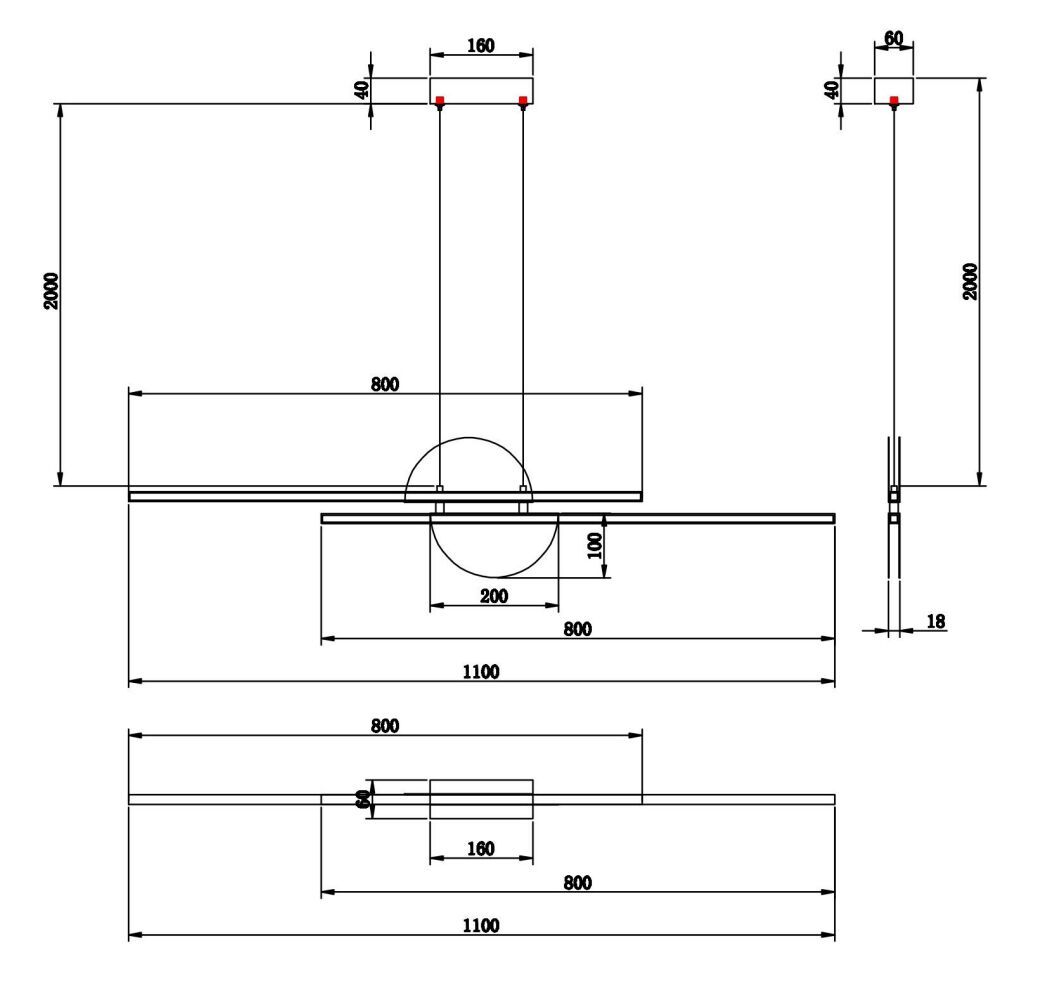 Алюминиевый светодиодный подвесной светильник Maytoni Skyline ARCH-00108695 - Вид №7