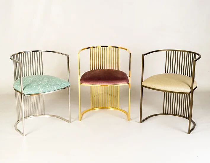 Латунный стул с мягким сиденьем Galbiati Exclusive Interiors ARCH-00043278 - Вид №6