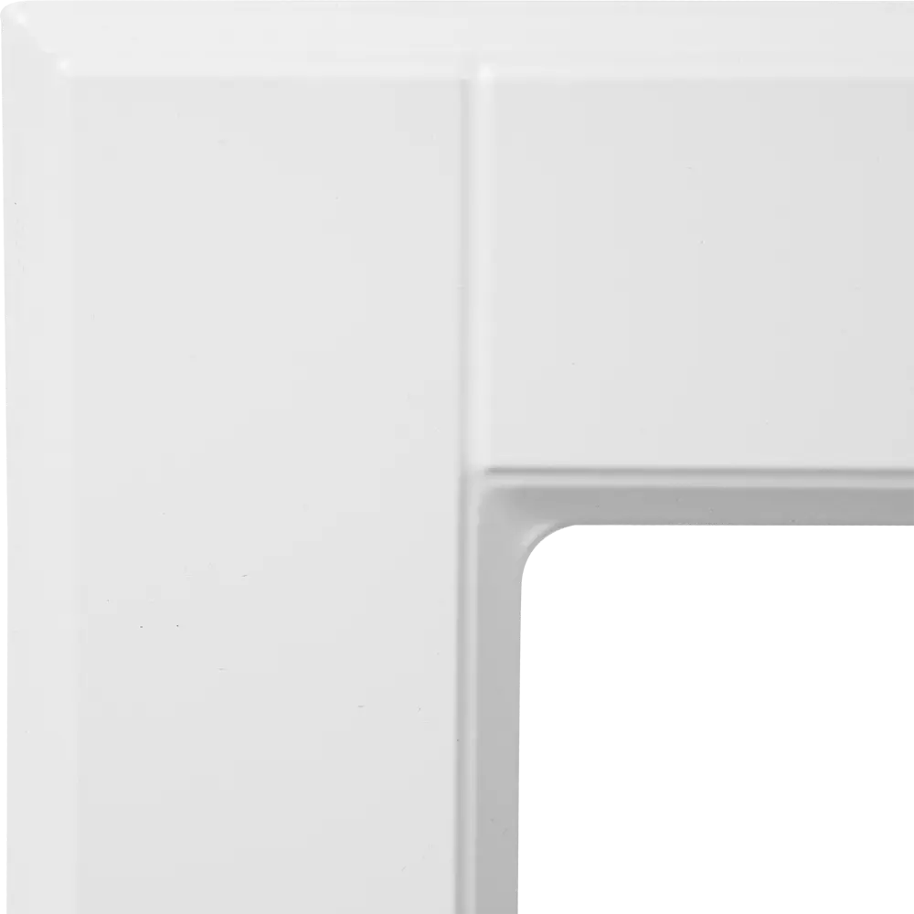 Витрина для шкафа Delinia «Леда белая» 40x70 см, МДФ, цвет белый STLM-2015638 - Вид №2