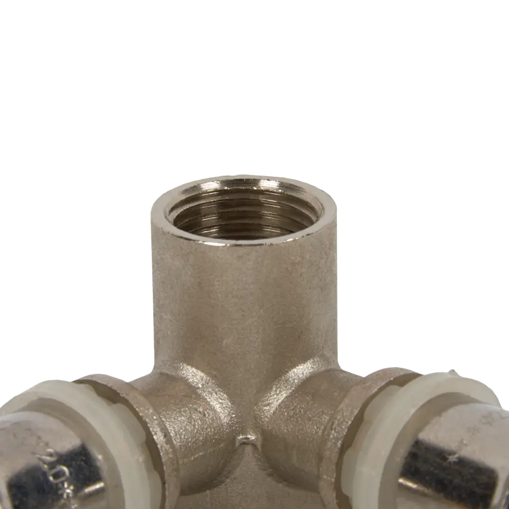 Тройник комбинированный Valtec 20x1/2"x20 мм ВР никелированная латунь VTM.234.N.200420 STLM-2131663 - Вид №1