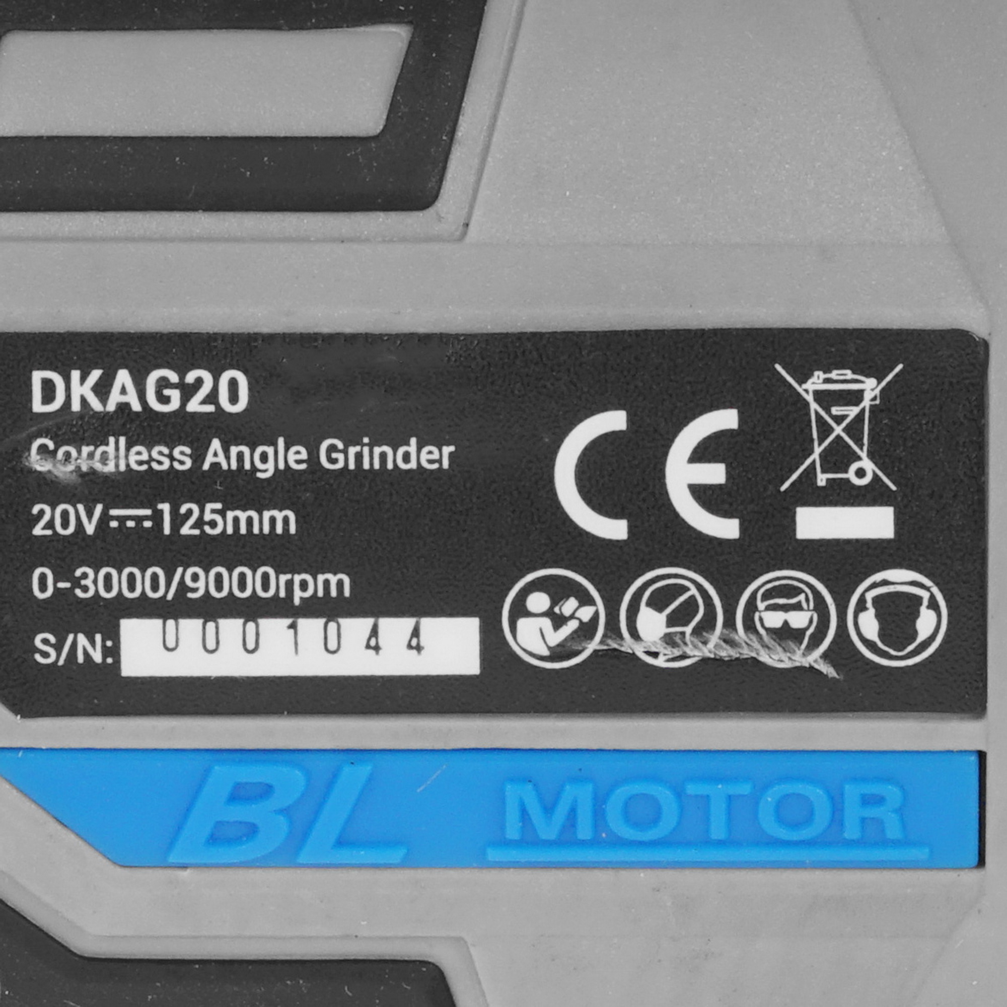 Углошлифовальная машина (УШМ) DEKO DKAG20 MAX 20V 5445898 STDN-0114738 - Вид №4