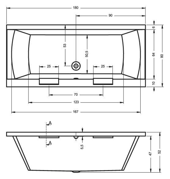 BA7900500000000 Ванна Riho Modena Santreyd - Вид №1