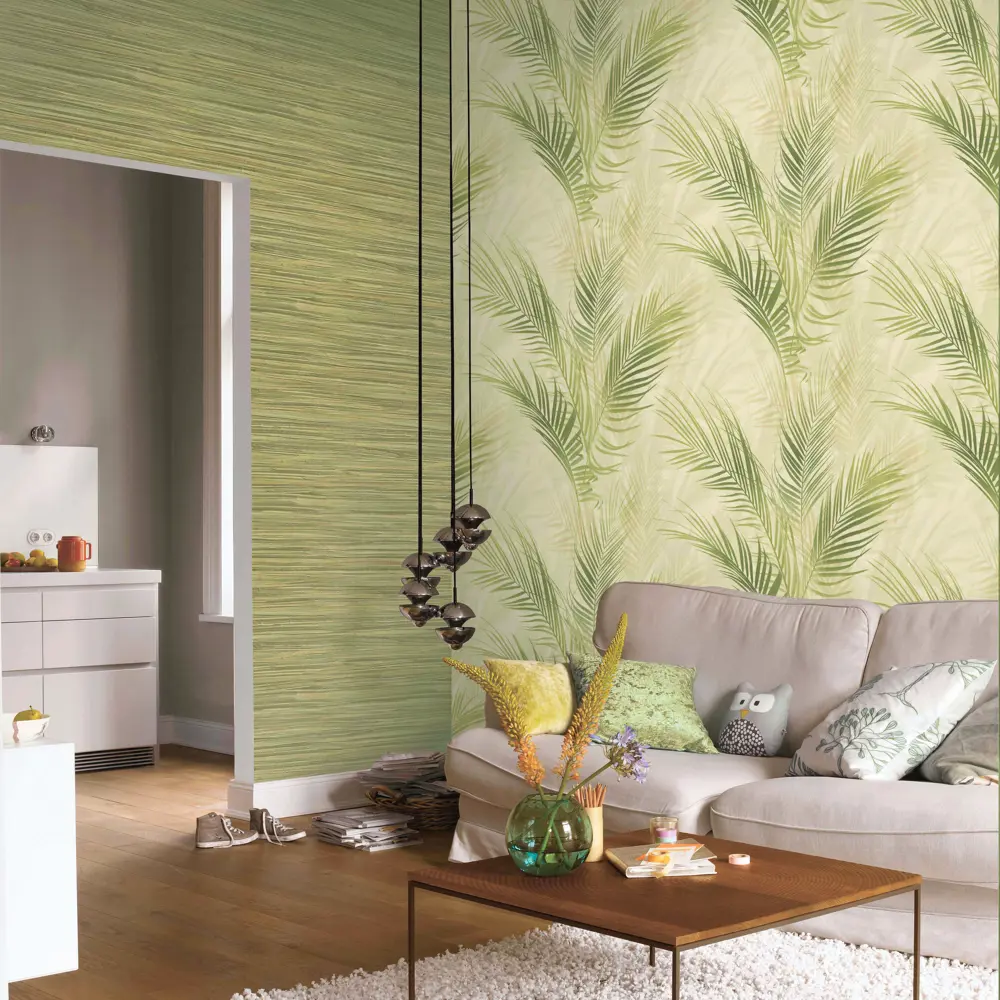 Обои флизелиновые Rasch Selection Vinyl Vlies зелёные 0.53 м 478631 Selection Vinyl/Vlies STLM-2041925 - Вид №3