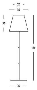 SOVIL Торшер для улицы из алюминия и смолы  377/72 - 379/72  - Вид №5