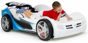 Кровать машина ABC-KING La-Man NEW голубой (190*90)