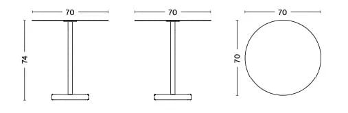 Круглый стальной стол с порошковым покрытием Hay TERRAZZO ARCH-00116097 - Вид №25