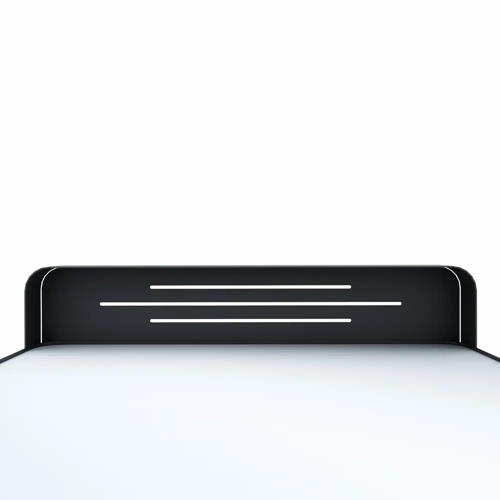 Зеркало для ванной KONSENSA Бруклин с полкой 50x70 см цвет черный STLM-2060845 - Вид №4