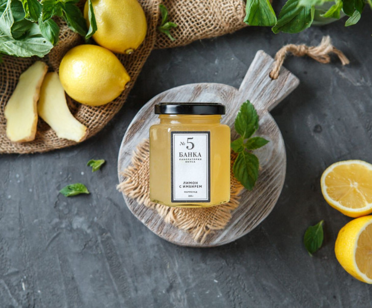 4936 Мармелад "Лимон с имбирем" Вкусляндия 