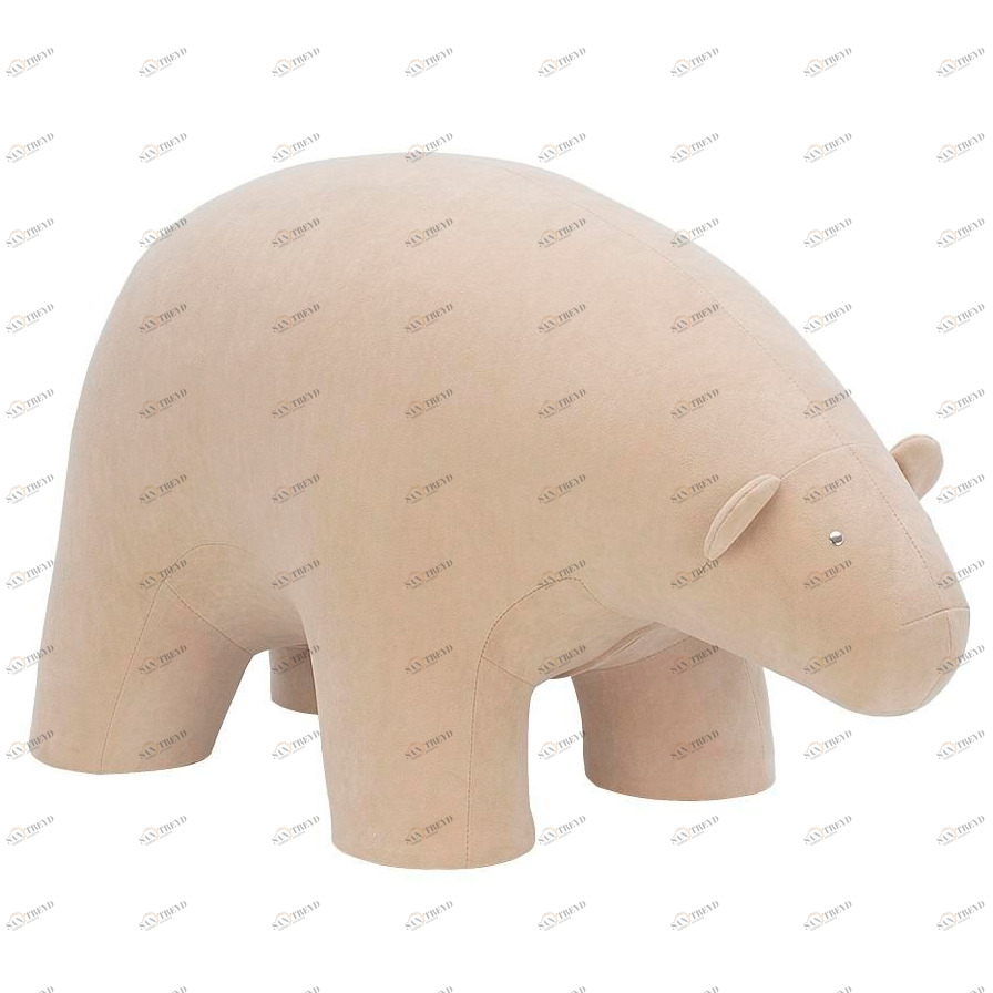 Пуфик детский бежевый "Медведь" Bear, 85 см, ткань Omega 02 LESET  00-3833164 Бежевый Santreyd 