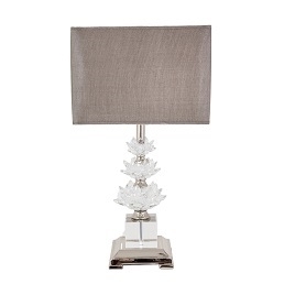 Настольная лампа Crystal 5009 PUSHA ИНТЕРЬЕРНЫЕ 062083 Бежевый;прозрачный  - Вид №1