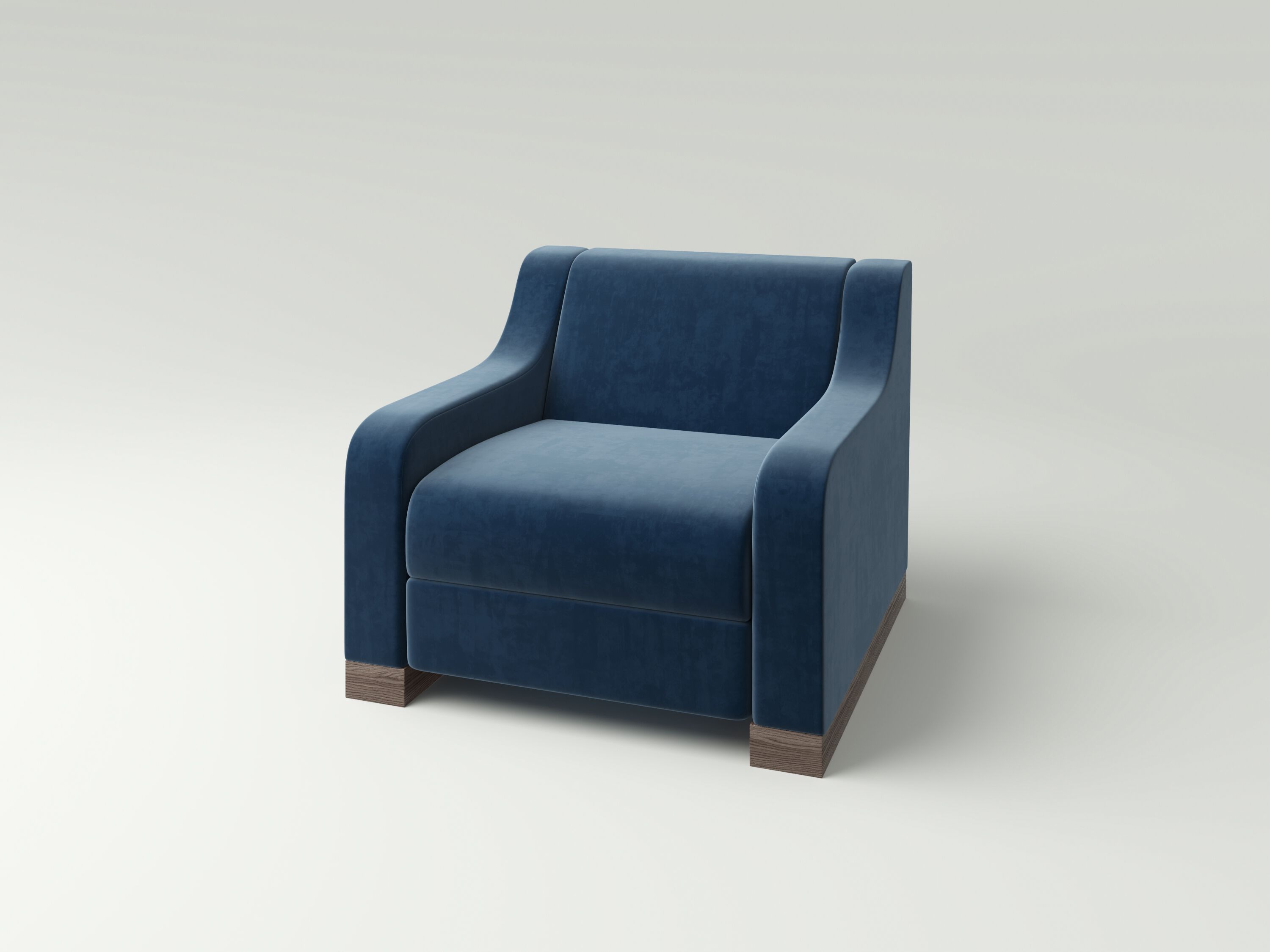 Бархатное кресло с подлокотниками NITZAN HOME LUCINE ARCH-00041070