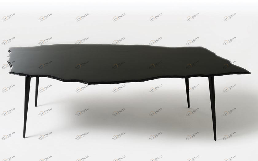 edra Стол со столешницей из расписного стекла sun-id-1490936