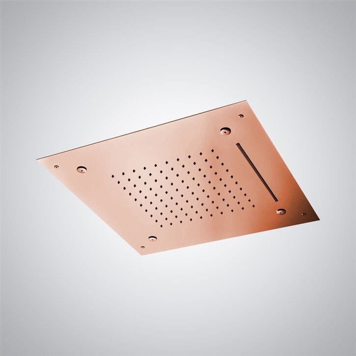 Светодиодная потолочная душевая головка из нержавеющей стали Fontana Showers Luxe Fontaine ARCH-00029537 - Вид №11
