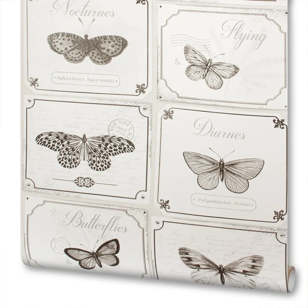 Обои виниловые Бабочки 0.53х10 м цвет бежевый Ra 306514 Rasch Deco Relief STLM-2113785