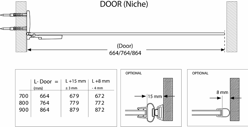 686187 Несъемная душевая стенка IFO Stella, Душевая стенка IFO Stella 1100 - Вид №6