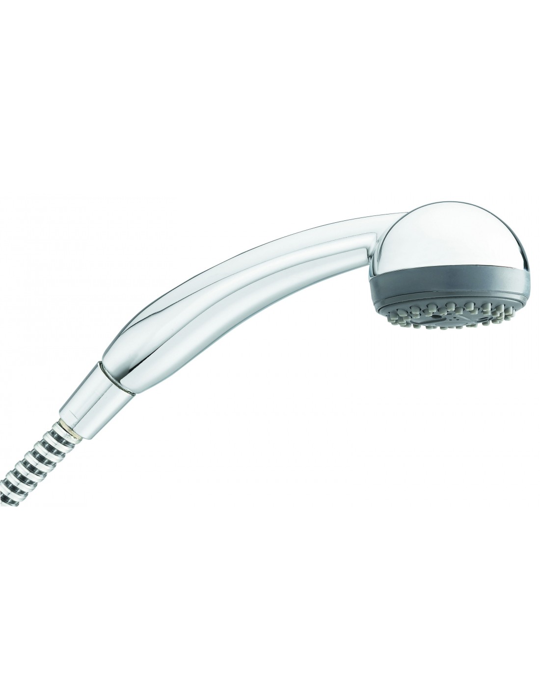 518000 000 00  Ручной душ Mutine с 2 струями, с системой защиты от накипи и ограничивающим поток уплотнением, Д. 65 мм, хромированный АБС-пластик Valentin Хром 