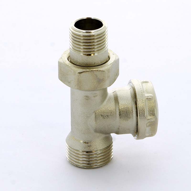 Вентиль НН для радиаторов обратный с разъемным соединением TIEMME 1/2"-3/4"х18 3330019 - Вид №3