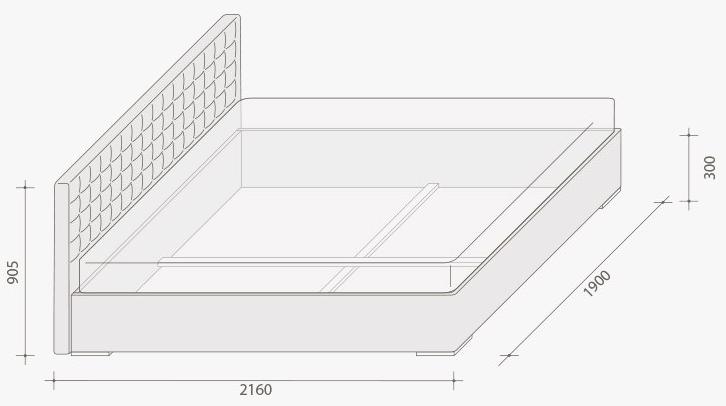 Lema Съемная тканевая кровать с мягким изголовьем sun-id-1442982 - Вид №5