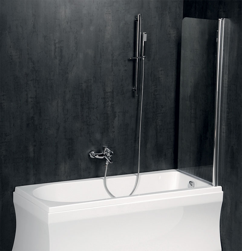 BS-75 Душевое ограждения на борт вынны Polysan Чехия  - Вид №1