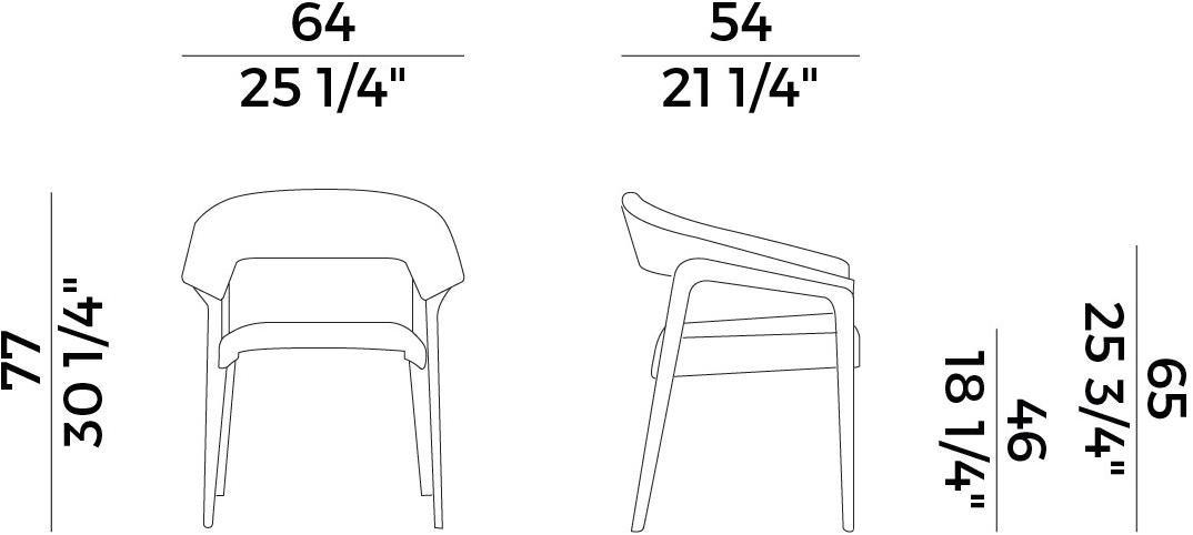Potocco Кожаное кресло с подлокотниками Memory 842/p - Вид №3