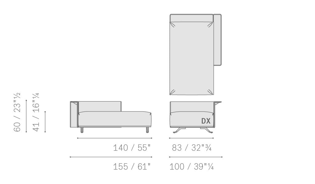 Ткань съемный садовый диван Poltrona Frau Boundless Living Outdoor Collections ARCH-00134649 - Вид №40
