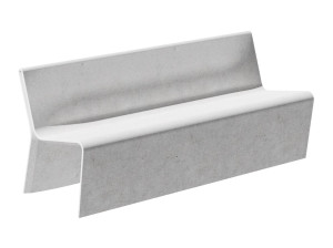 Бетонная скамья со спинкой