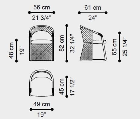 Мягкий бархатный стул с подлокотниками ETRO Home Interiors Hamar ARCH-00085044 - Вид №3