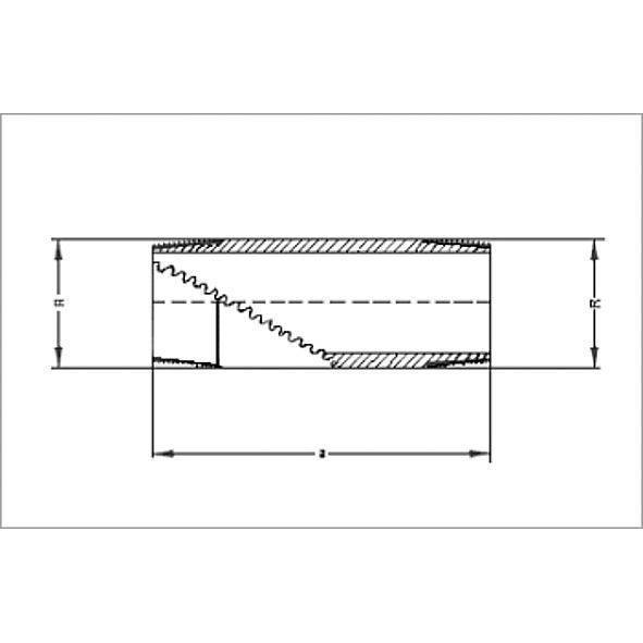 1353012100 SANHA 3530 PURAFIT удлиненный ниппель 1/2x100 мм  - Вид №1