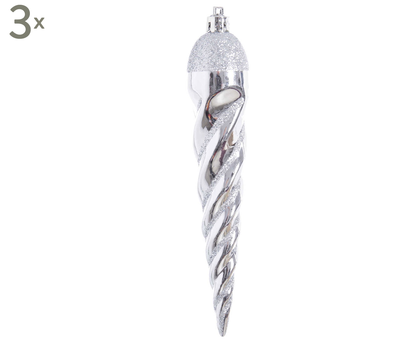 DZ-087-903 елочная игрушка, набор 3шт TO4ROOMS  - Вид №1