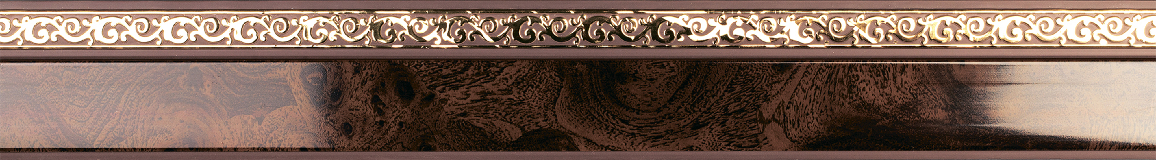 Двухрядный карниз Legrand Флора с орнаментом, цвет корень ореха 84872030 STLM-0056794 - Вид №1