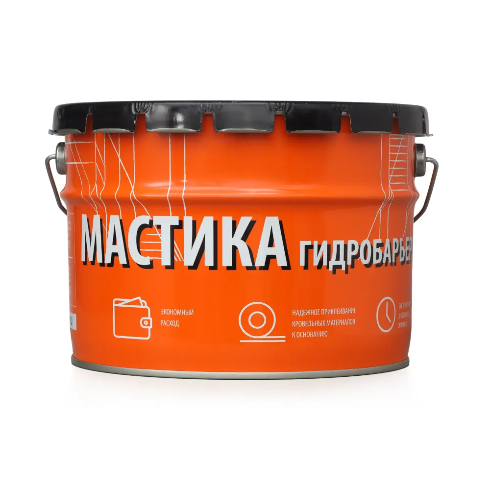 Мастика приклеивающая Гидробарьер №7 для кровли 10 кг Santreyd Не применимо STLM-2067810