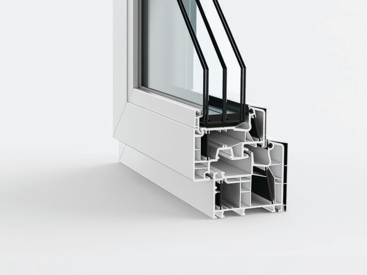 ПВХ/алюминиевые оконные рамы DQG - Diquigiovanni DQG 85 ARCH-00070907 - Вид №1