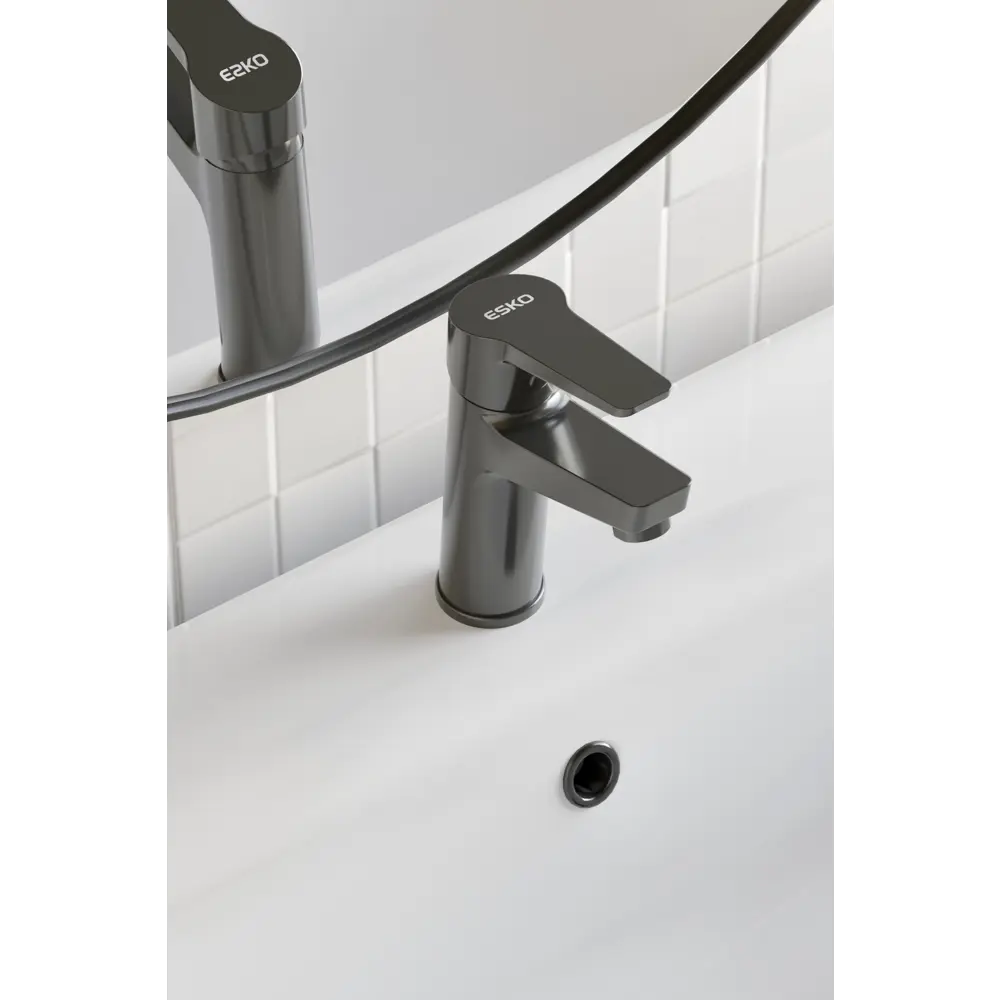 Смеситель ESKO Marburg MB26 для раковины в цвете графит 88491105 Marbyrg STLM-0998052 - Вид №2