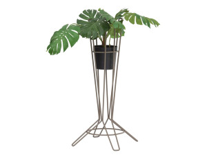 Высокий садовый горшок из оцинкованной стали