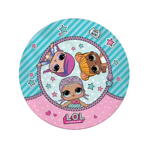175375 P Тарелки бумажные LOL 18 см 6 шт. Патибум 
