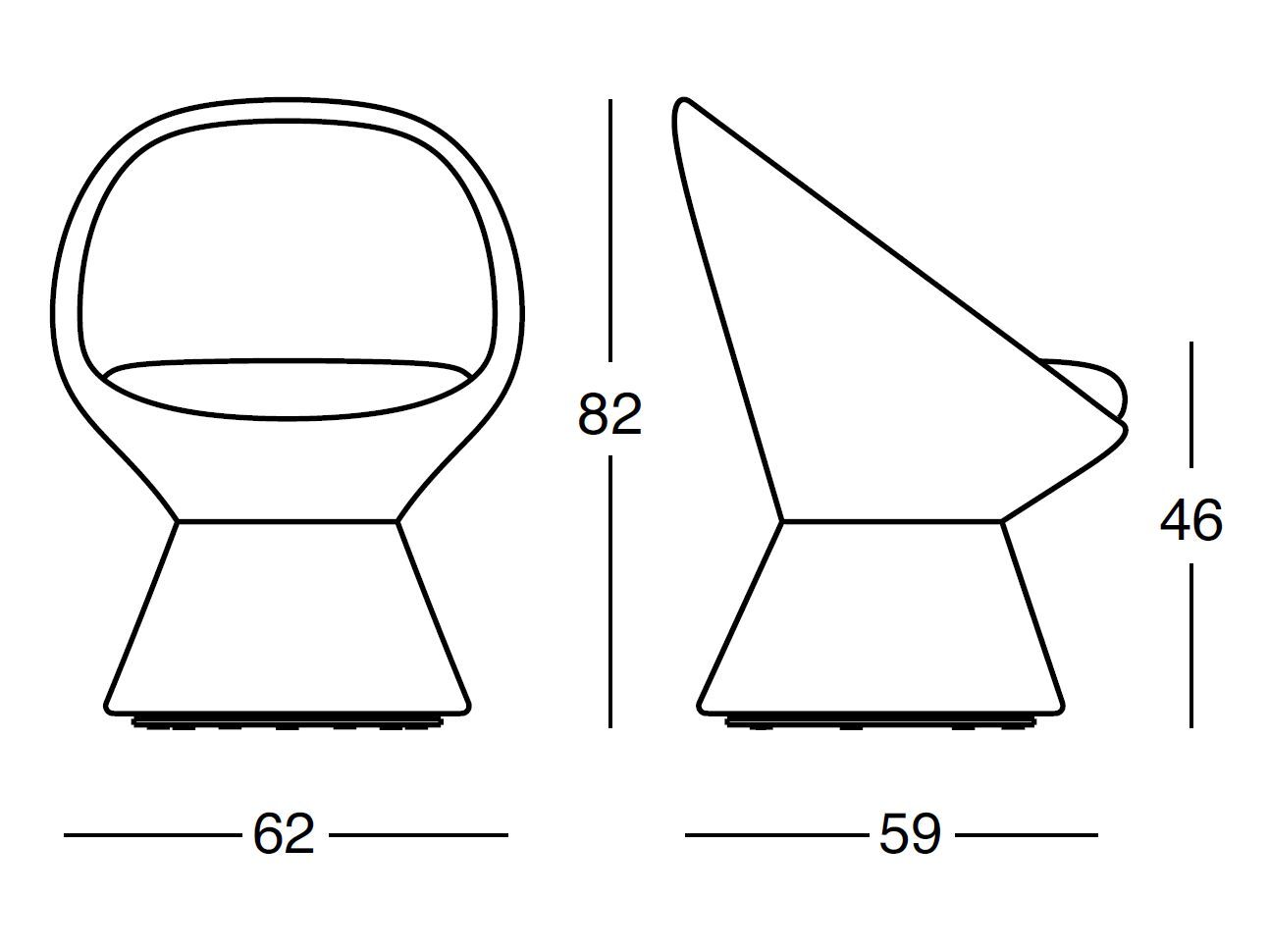 Вращающееся кресло Zanotta GIUNO ARCH-00110796 - Вид №10