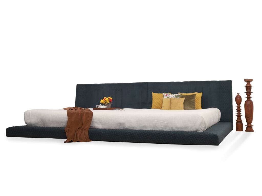 Двуспальная кровать из ткани с мягким изголовьем Alankaram DUUBID ARCH-00030432 - Вид №2