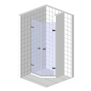 Душевые двери в нишу 100x200 GK-862G135C стекло прозрачное 6 мм GUTEWETTER TREND DOOR